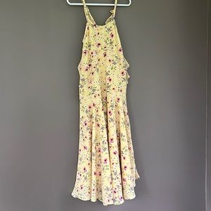 Yellow floral dress
